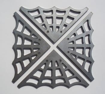 Pack of Four Spider Web Gussets 75mm X 75mm x 3mm (3071-3)